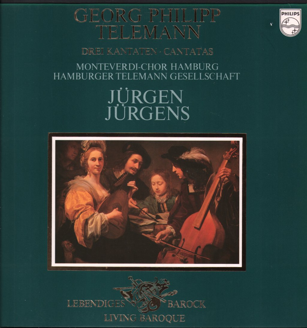 Jurgen Jurgens / Monteverdi-Chor Hamburg / Hamburger Telemann Gesellschaft - Georg Philipp Telemann - Drei Kantaten / Cantatas - Lp