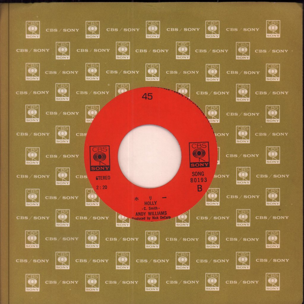 Andy Williams - Music From Across The Way - 7 Inch