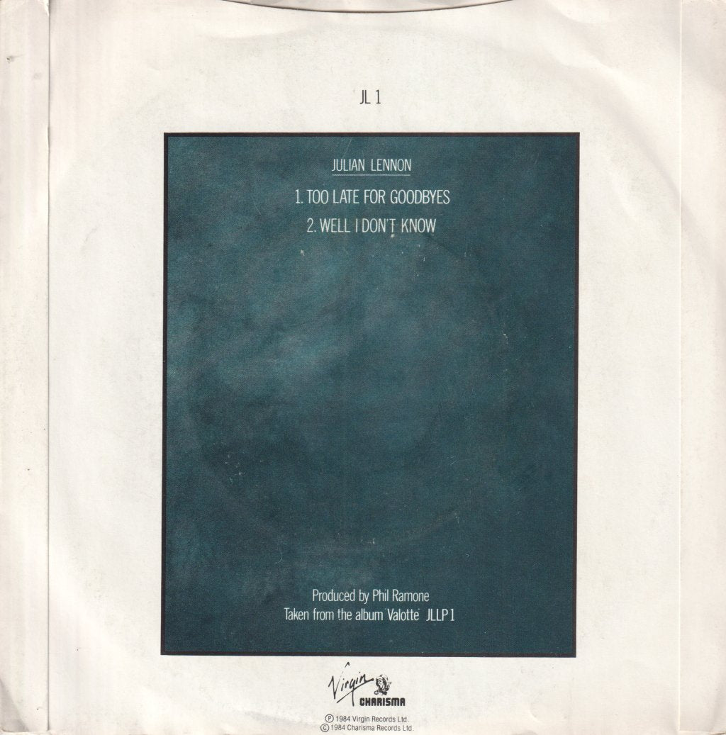Julian Lennon - Too Late For Goodbyes - 7 Inch
