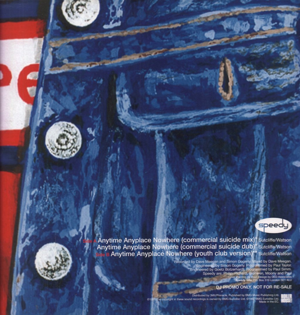 Speedy (90'S Group) - Anytime Anyplace Nowhere - 12 Inch