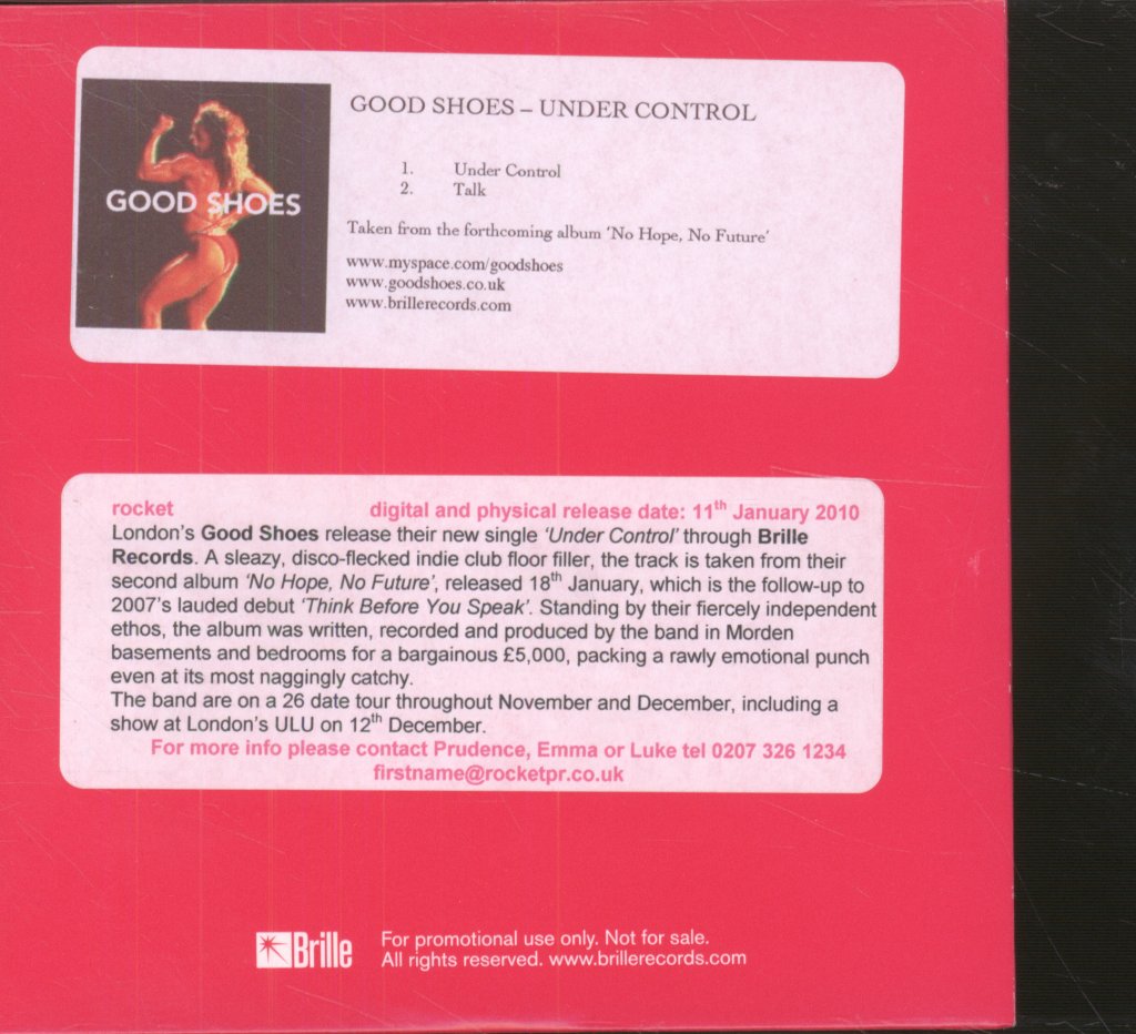Good Shoes - Under Control - Cdr