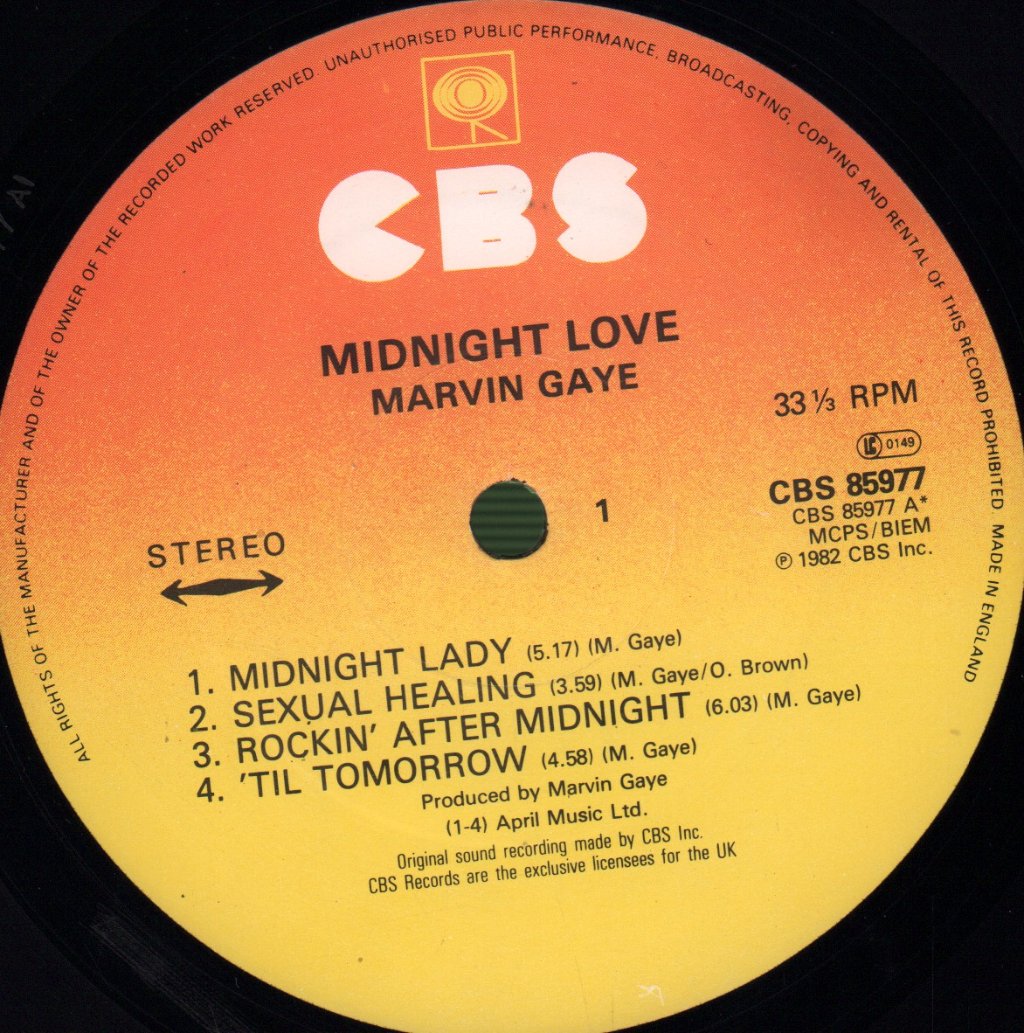Marvin Gaye - Midnight Love - Lp