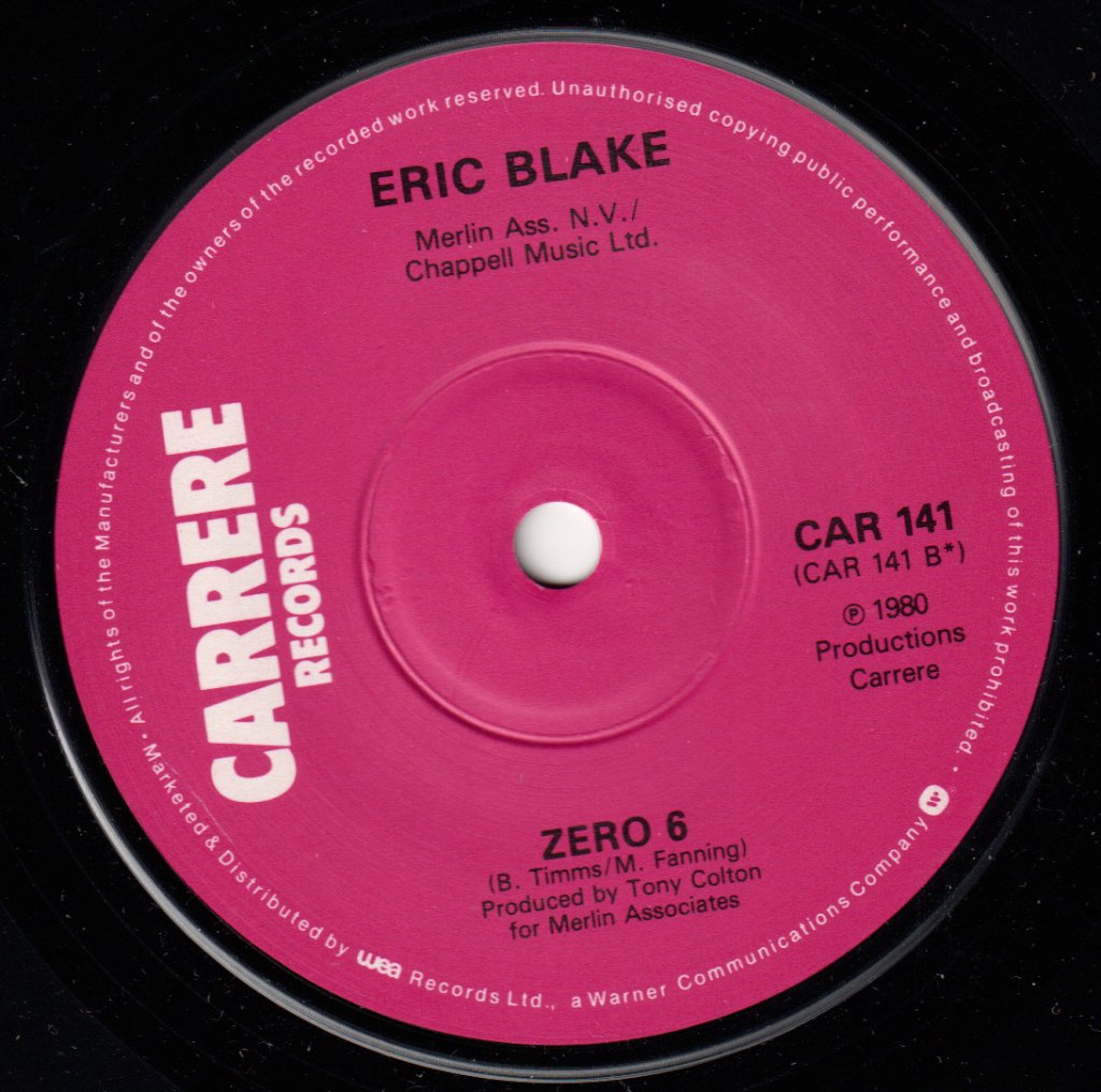 Eric Blake - Sin City - 7 Inch