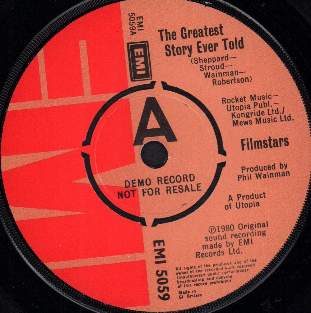 Filmstars - Greatest Story Ever Told - 7 Inch
