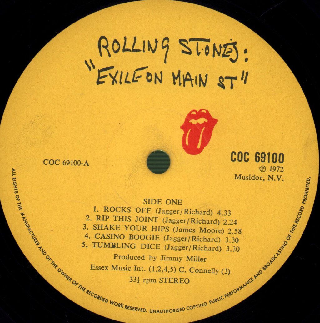 Rolling Stones - Exile On Main St. - Double Lp