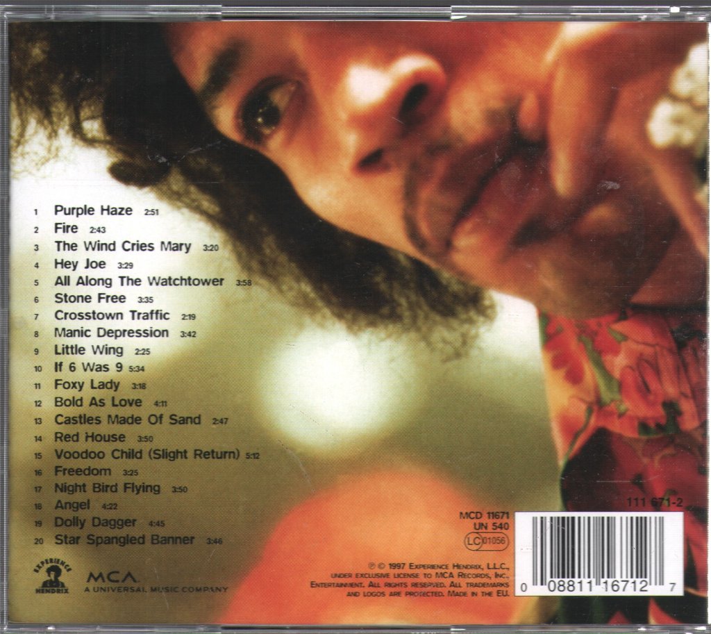 Jimi Hendrix - Experience Hendrix - The Best Of Jimi Hendrix - Cd