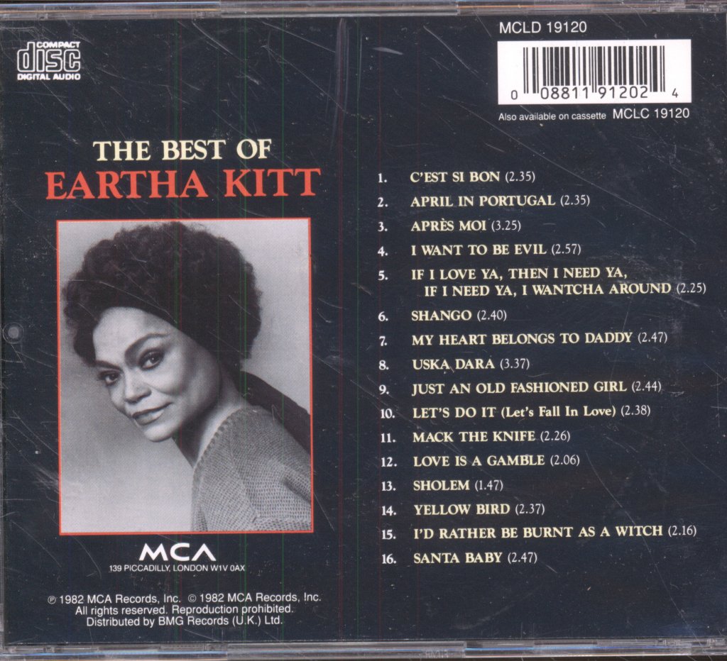 Eartha Kitt - Best Of Eartha Kitt - Cd