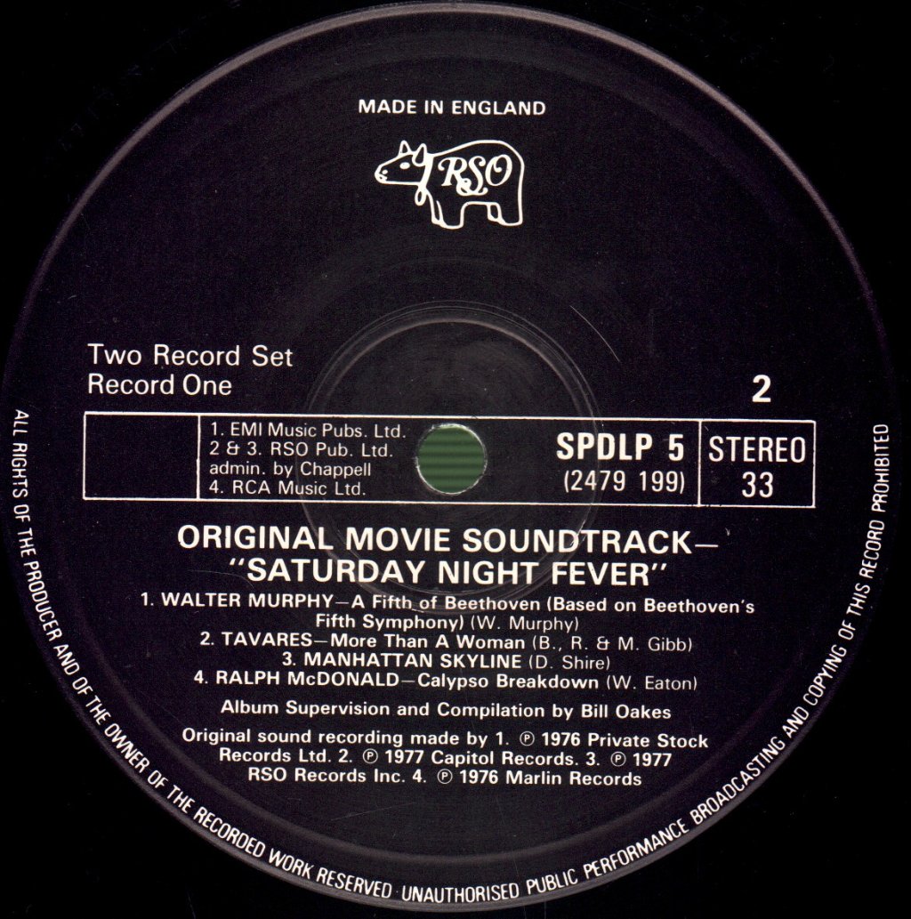 Various Artists - Saturday Night Fever (Original Movie Soundtrack) - Double Lp