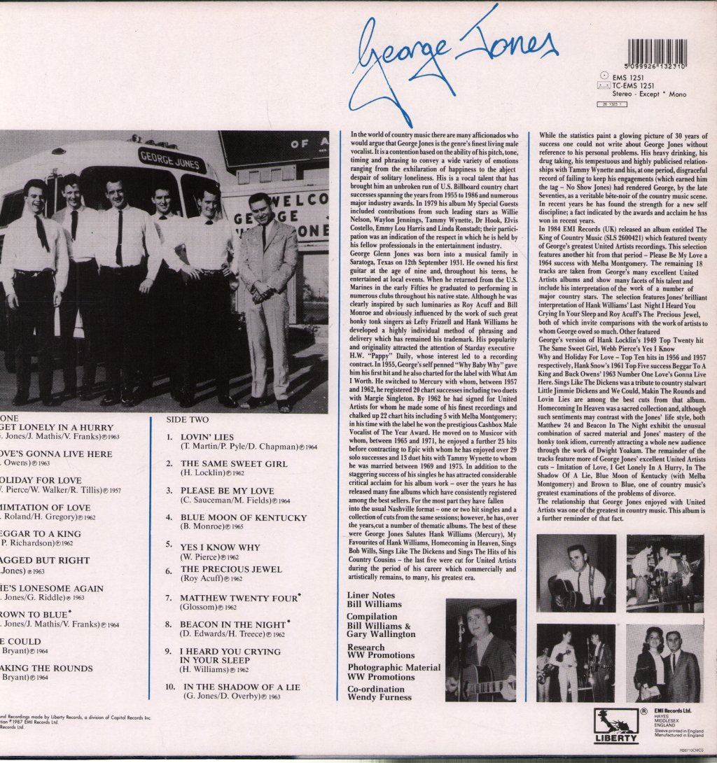 George Jones - Blue Moon Of Kentucky - Lp