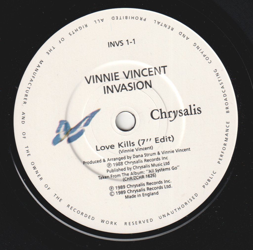 Vinnie Vincent Invasion - Love Kills - 7 Inch