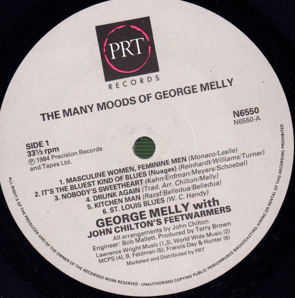George Melly - Many Moods Of Melly - Lp