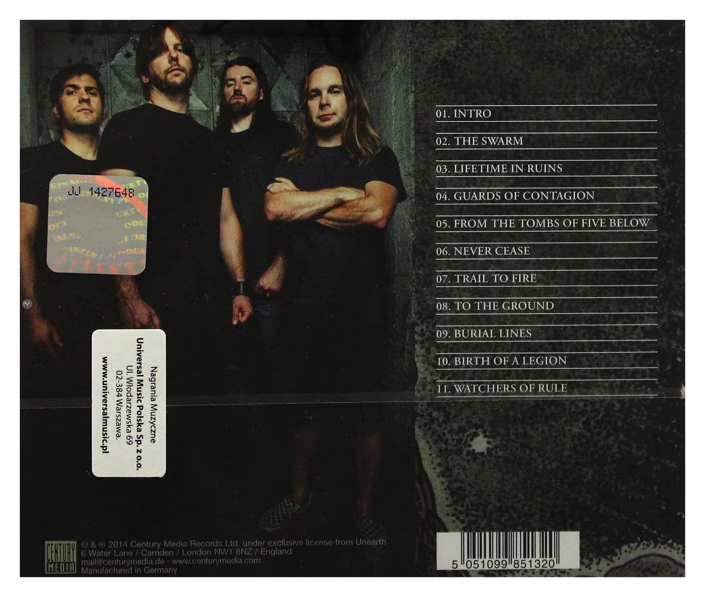 Unearth - Watchers of Rule - Cd
