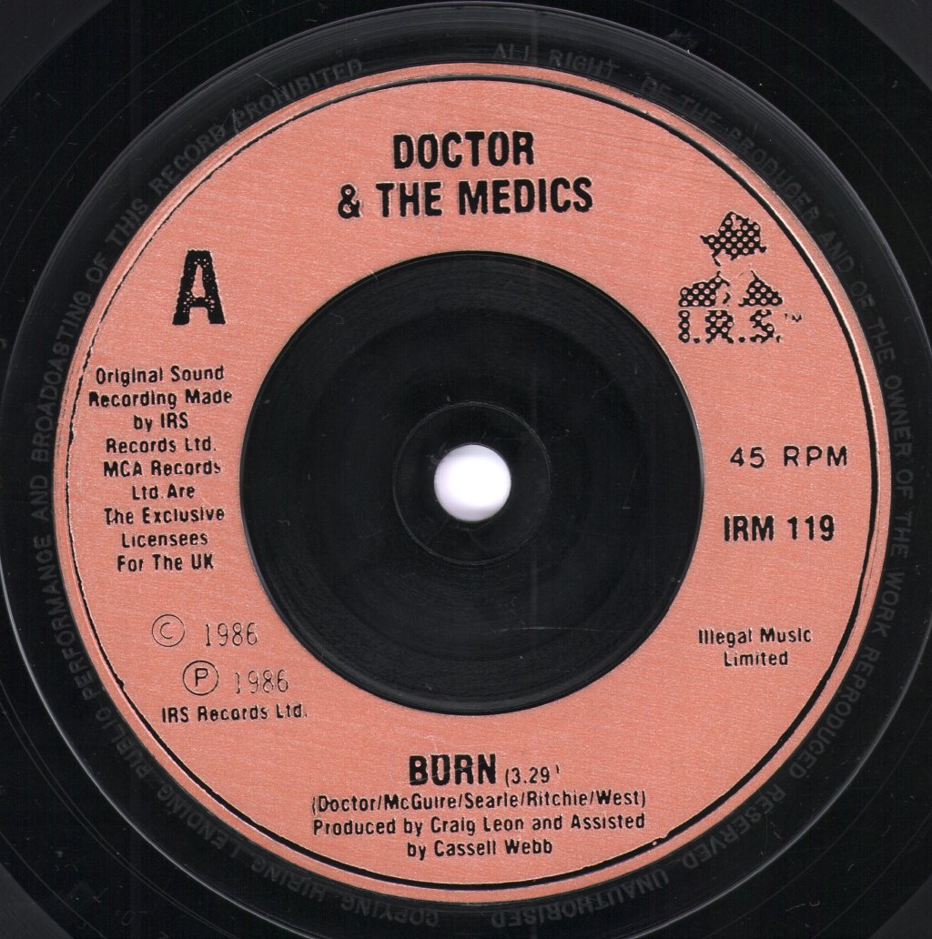 Doctor And The Medics - Burn - 7 Inch