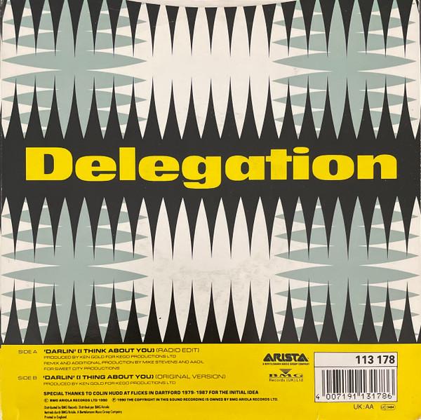 Delegation - 'Darlin' I Think About You - 7 Inch