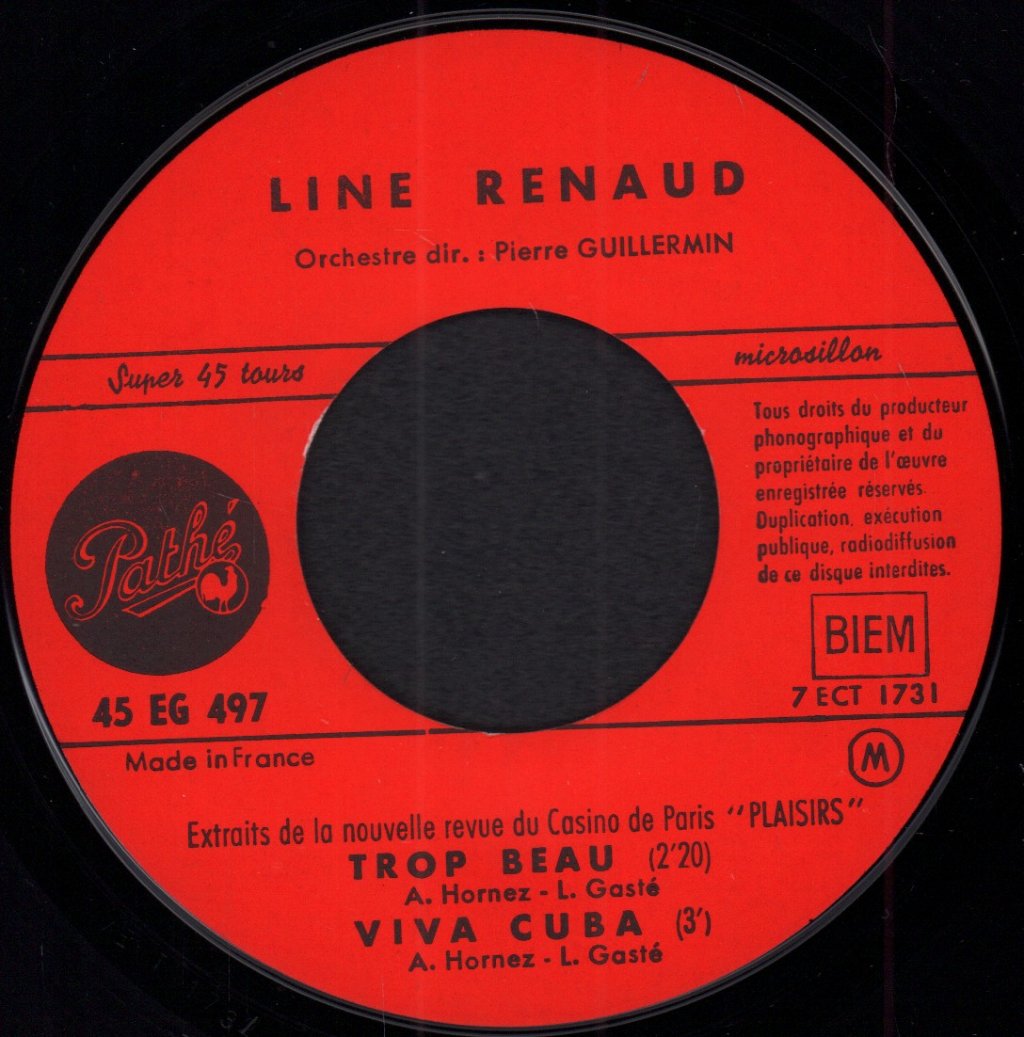 Line Renaud - Dans Plaisirs - 7 Inch