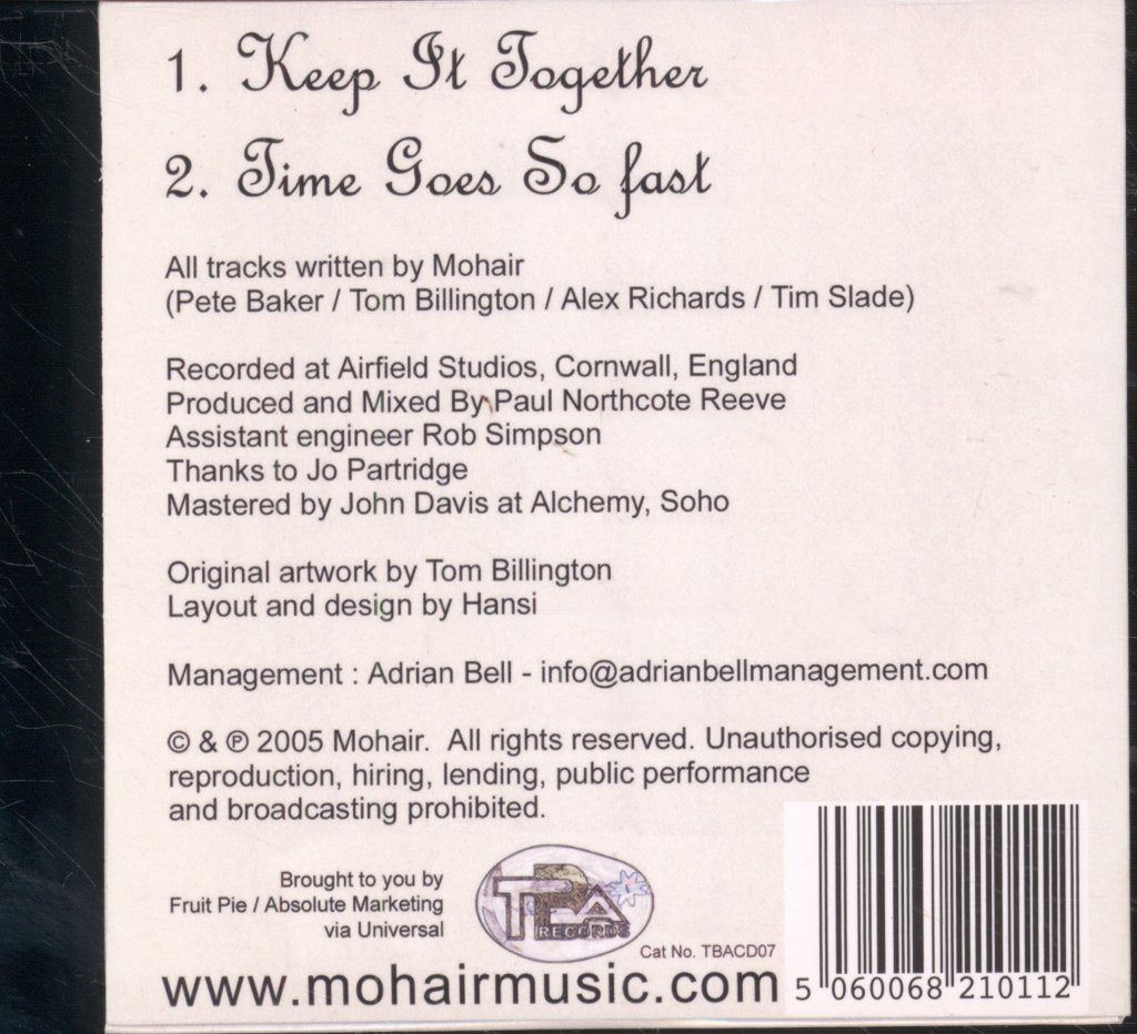 Mohair - Keep It Together - Cd