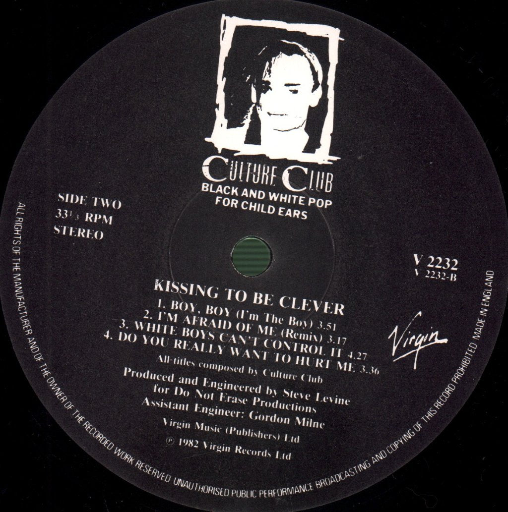 Culture Club - Kissing To Be Clever - Lp