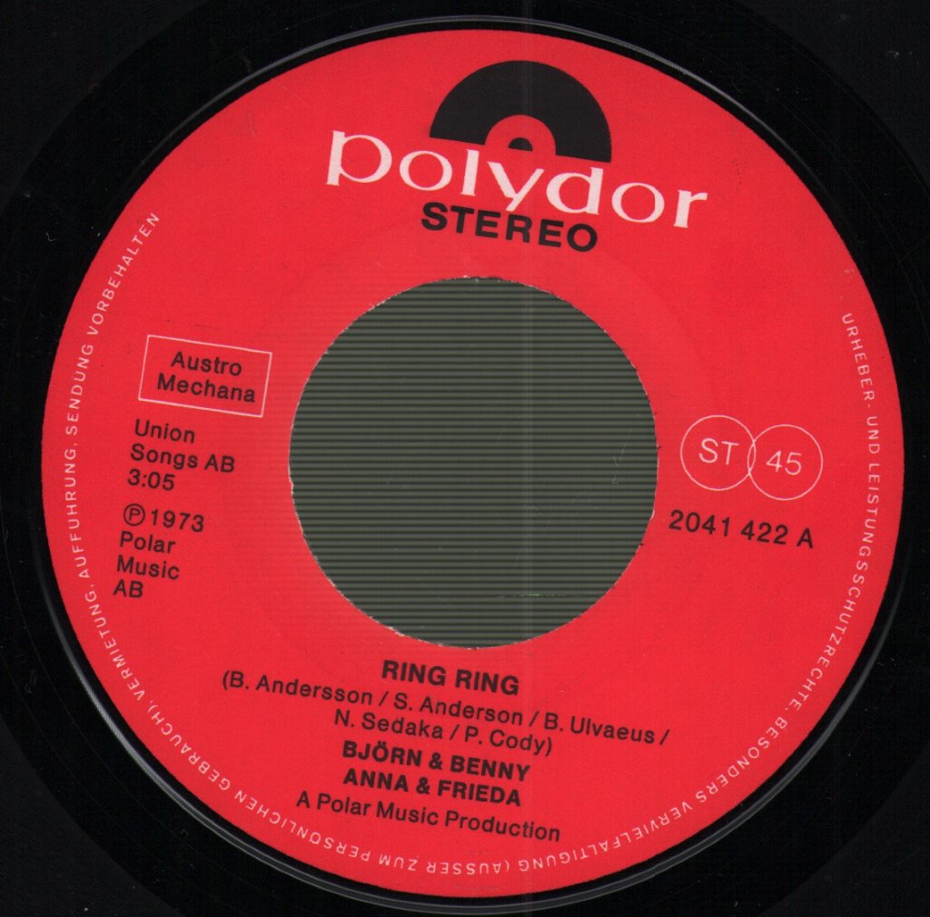 Björn & Benny, Agnetha & Anni-Frid - Ring Ring - 7 Inch