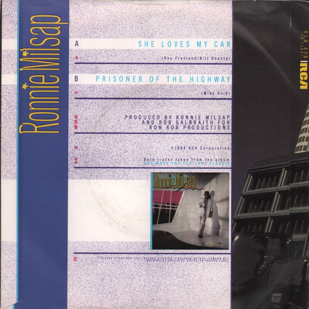 Ronnie Milsap - She Loves My Car - 7 Inch