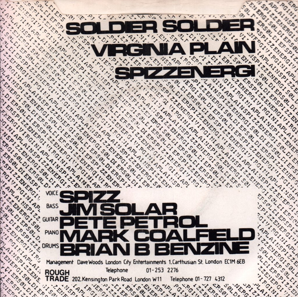 Spizzenergi - Soldier Soldier - 7 Inch