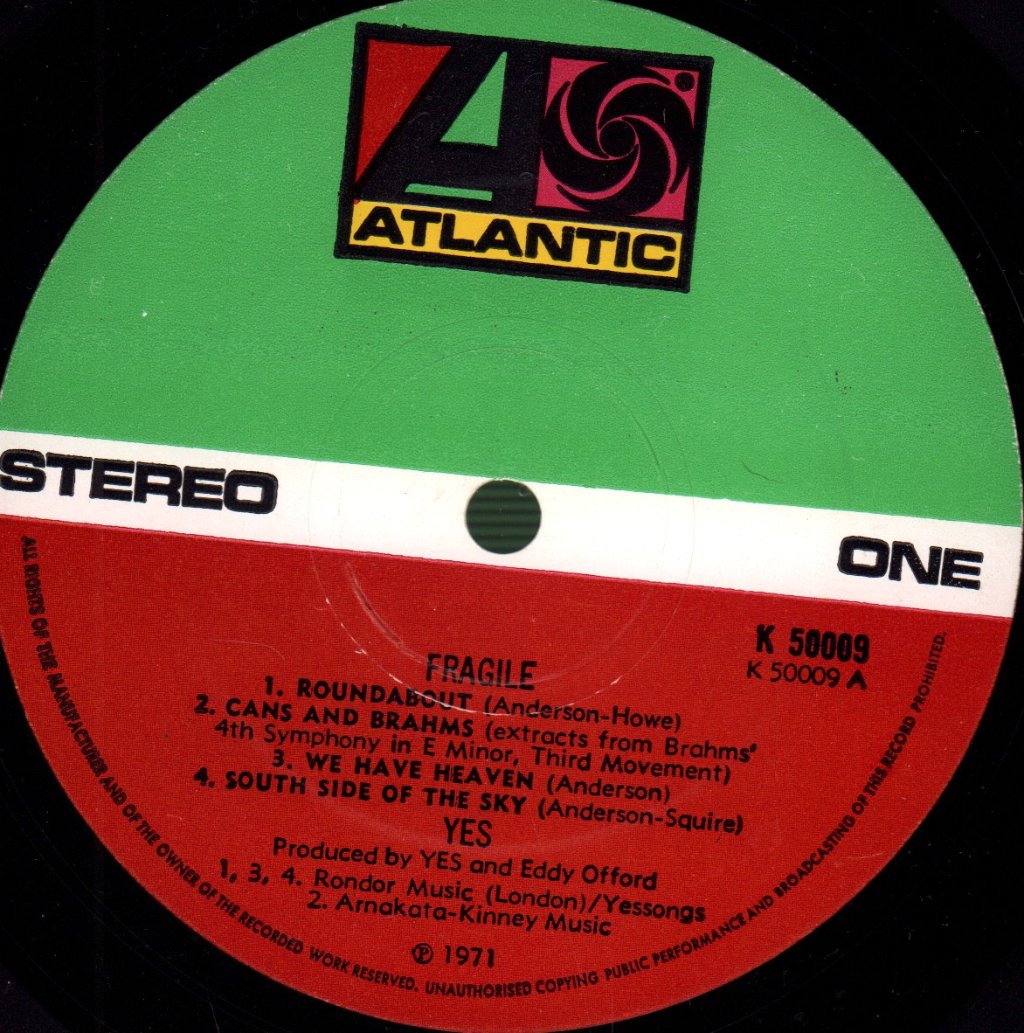 Yes - Fragile - Lp