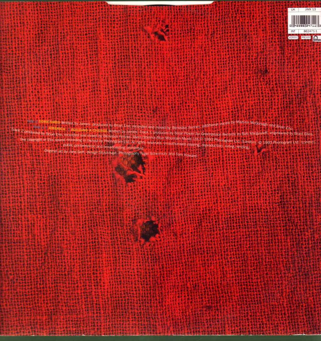 James - Sometimes - 12 Inch