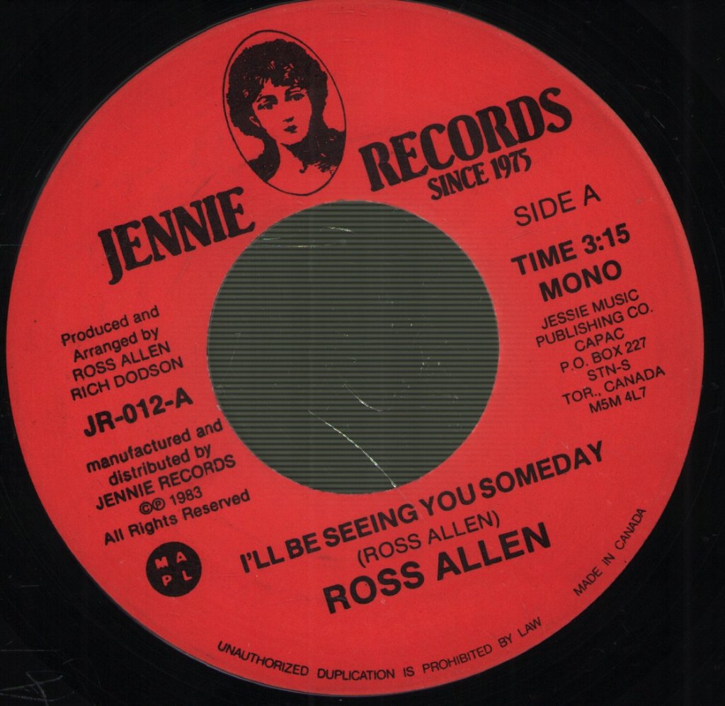 Ross Allen (Country) - I'll Be Seeing You Someday - 7 Inch