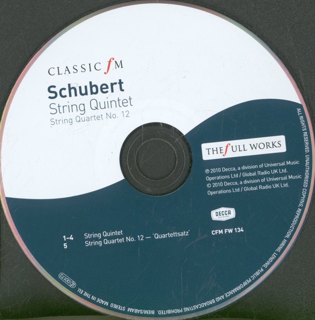 Lindsays and Douglas Cummings - Schubert String Quintet - Cd