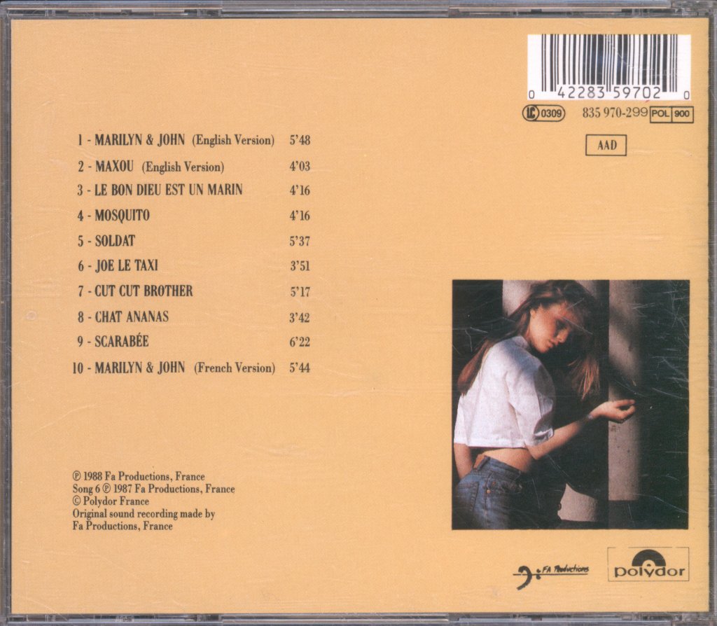 Vanessa Paradis - M & J - Cd