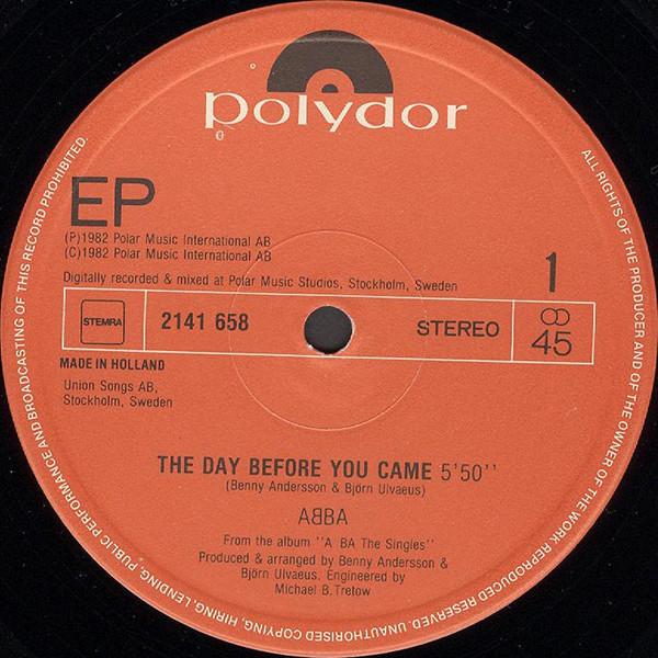 ABBA - Day Before You Came - 12 Inch