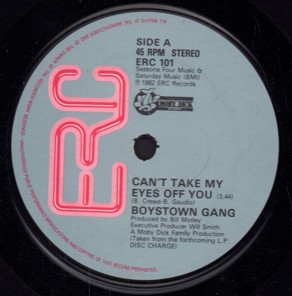 Boys Town Gang - Can't Take My Eyes Off You - 7 Inch