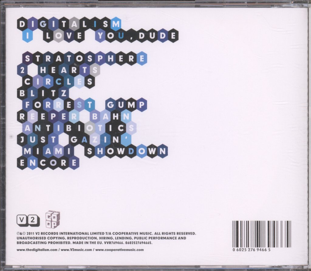 Digitalism - I Love You Dude - Cd