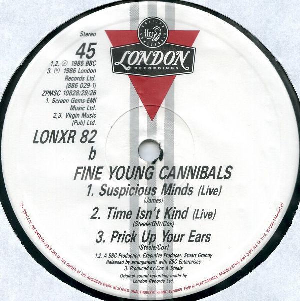 Fine Young Cannibals - Suspicious Minds - 12 Inch