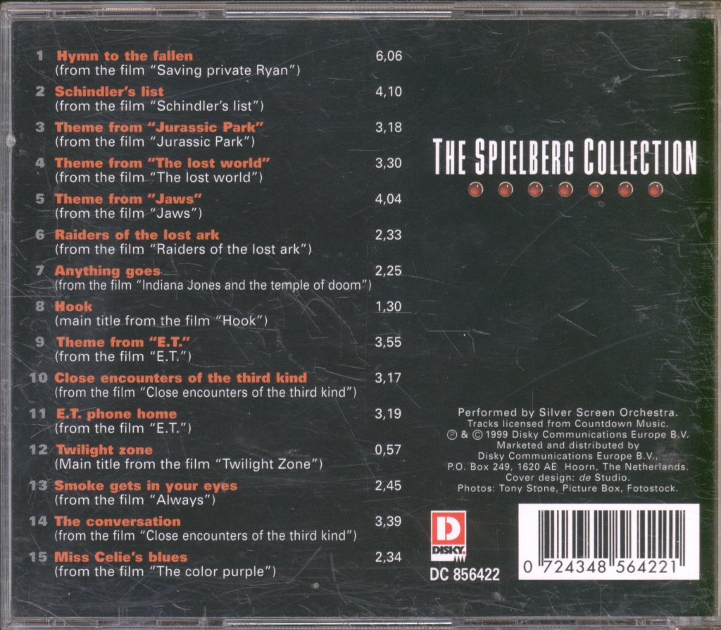 Silver Screen Orchestra - Spielberg Collection - Cd