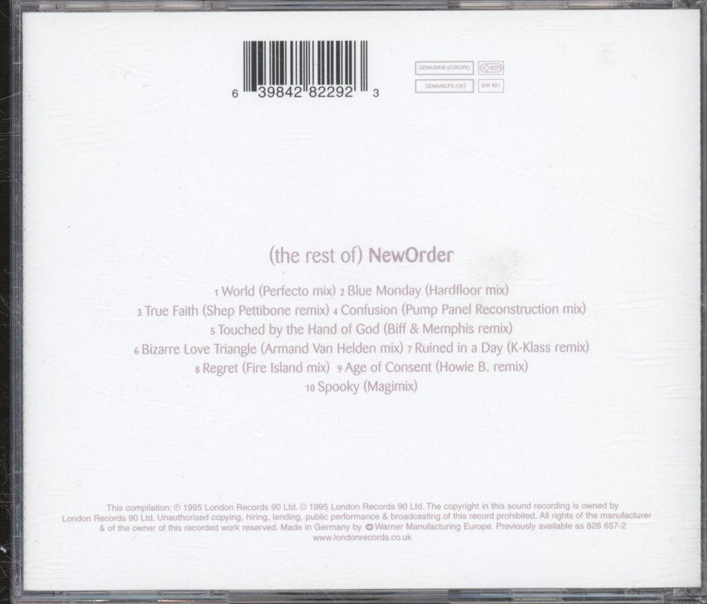 New Order - (The Rest Of) NewOrder - Cd
