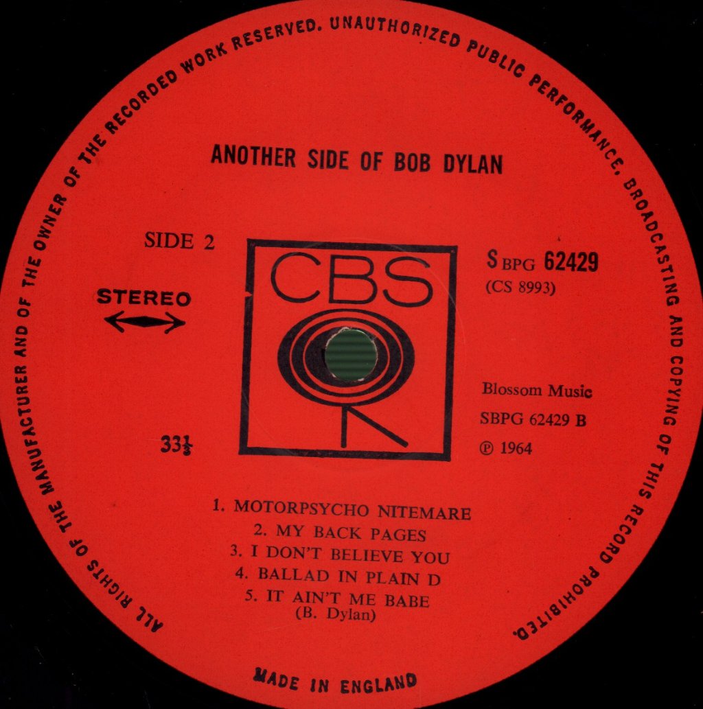 Bob Dylan - Another Side Of - Lp