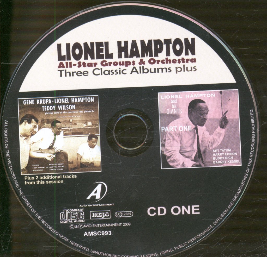 Lionel Hampton - All-Star Groups & Orchestra - Double Cd