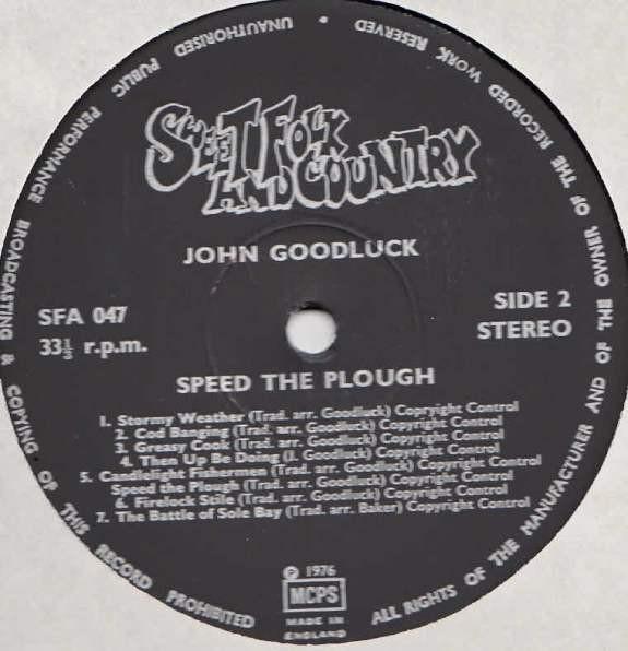 John Goodluck - Speed The Plough - Lp