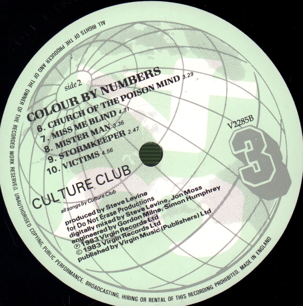 Culture Club - Colour By Numbers - Lp