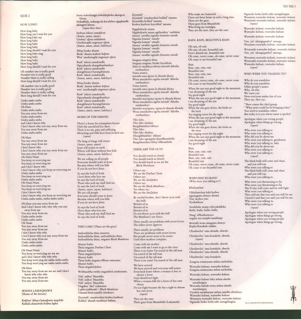 Ladysmith Black Mambazo - Shaka Zulu - Lp