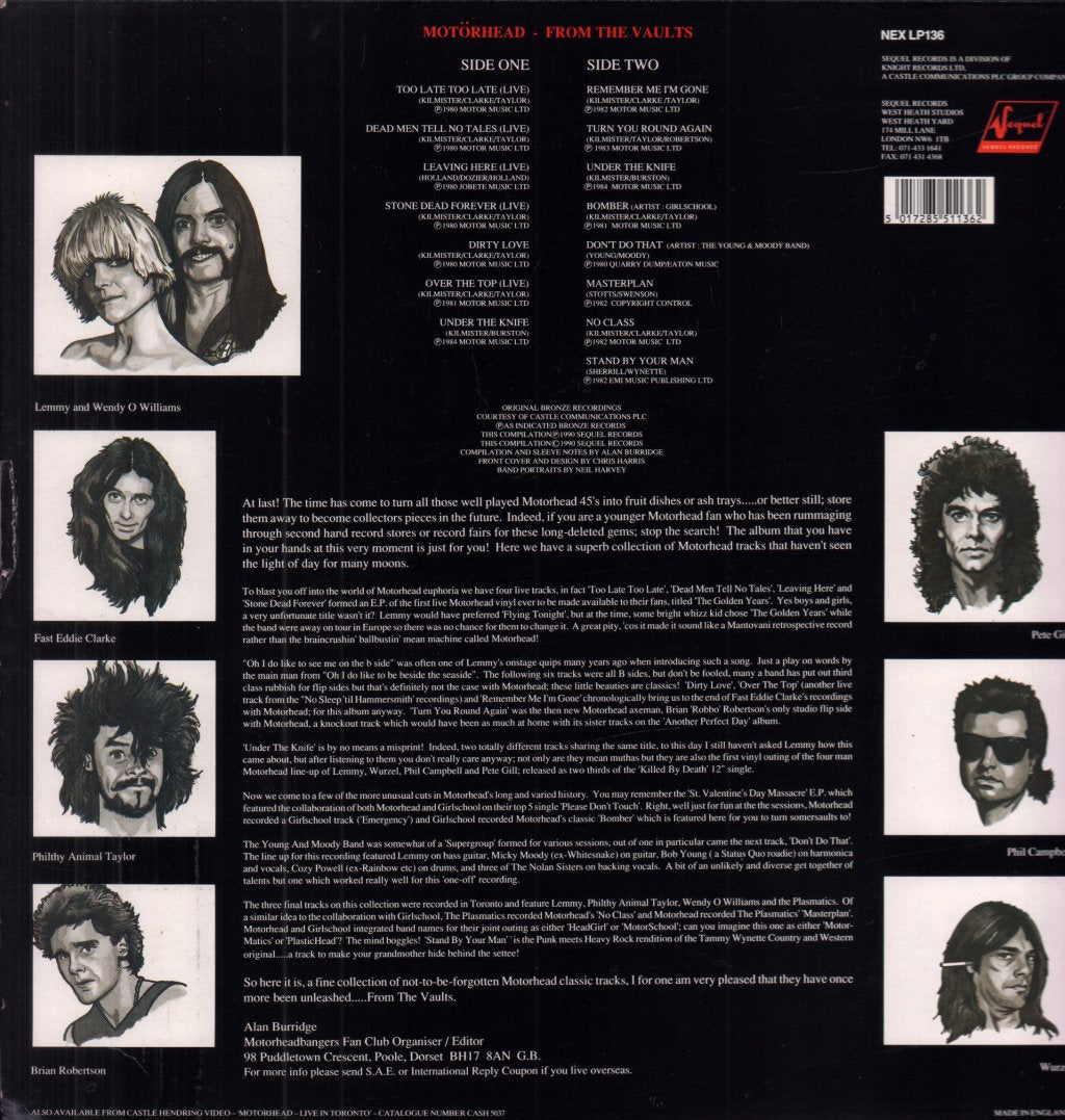 Motorhead - From The Vaults - Lp