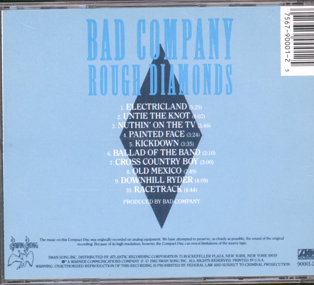 Bad Company - Rough Diamonds - Cd