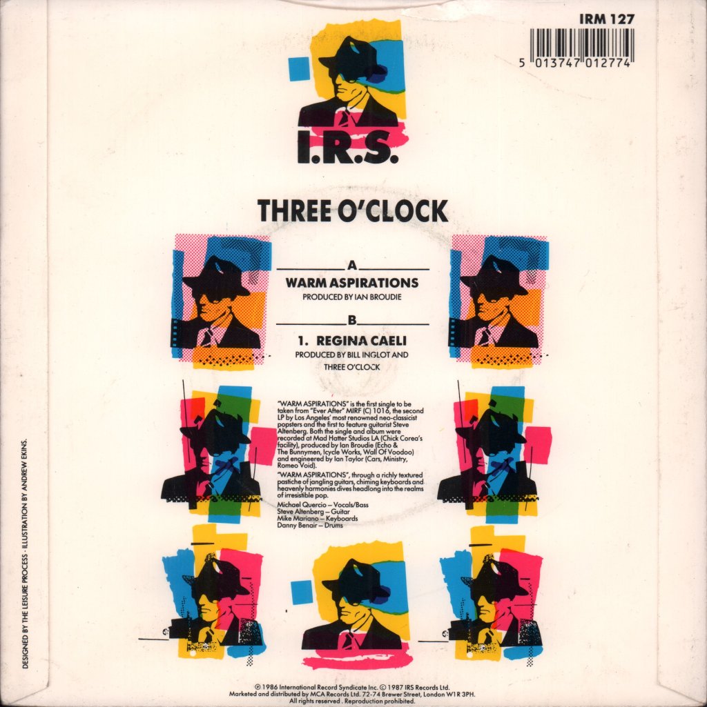 Three O'clock - Warm Aspirations - 7 Inch