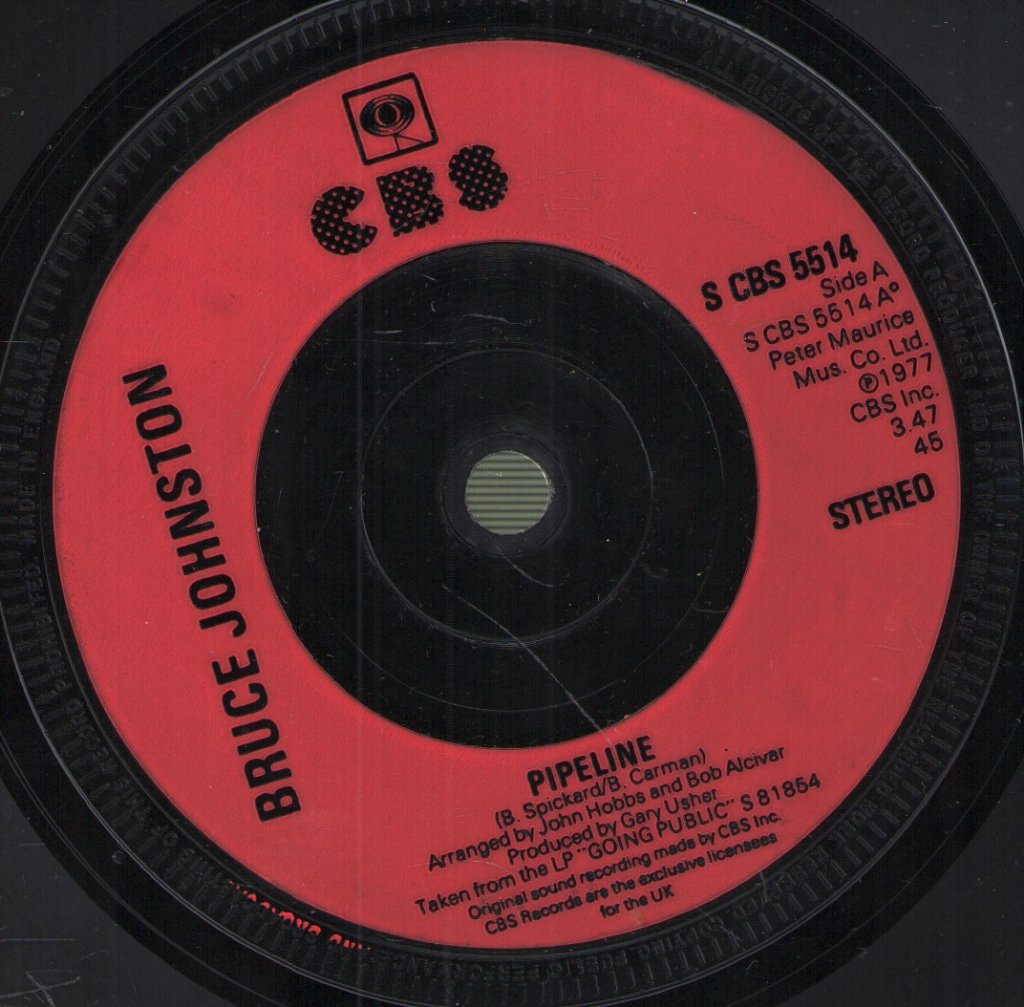 Bruce Johnston - Pipeline - 7 Inch
