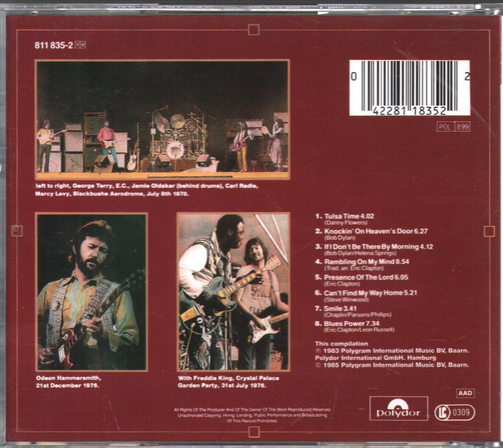 Eric Clapton - Timepieces Vol. II - 'Live' In The Seventies - Cd