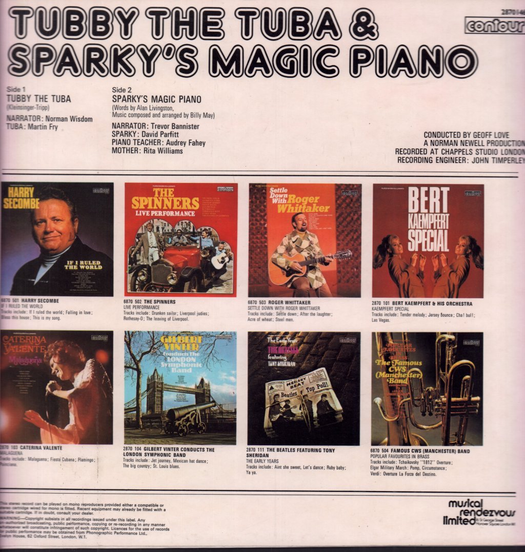 Norman Wisdom / Geoff Love / Trevor Bannister - Tubby The Tuba & Sparky's Magic Piano - Lp