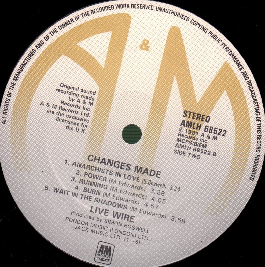 Live Wire - Changes Made - Lp