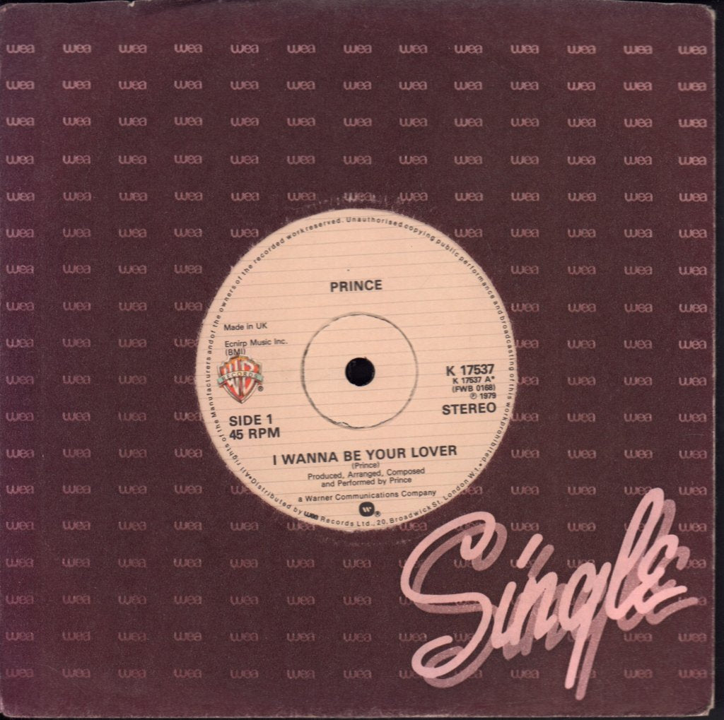 Prince - I Wanna Be Your Lover - 7 Inch