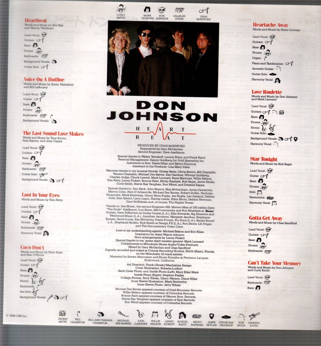 Don Johnson - Heartbeat - Lp