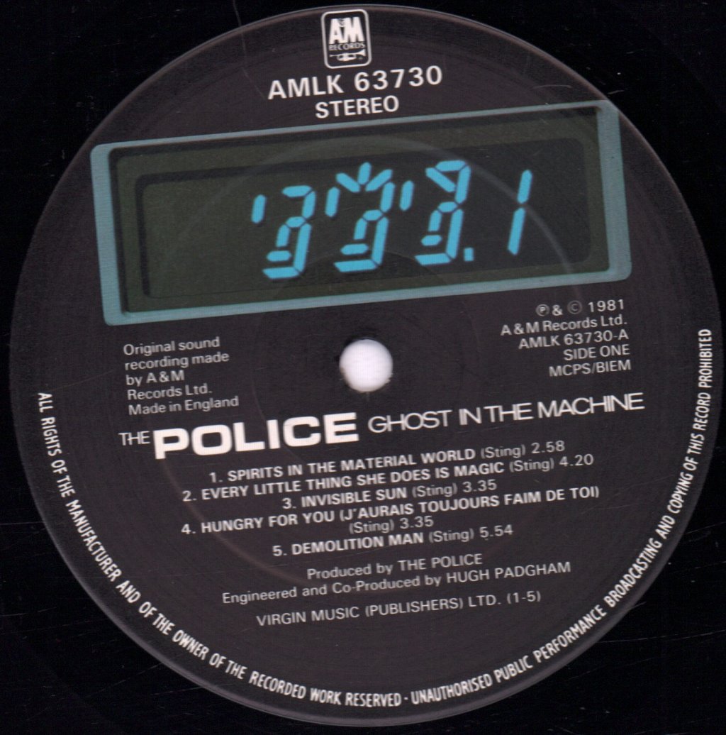 Police - Ghost In The Machine - Lp